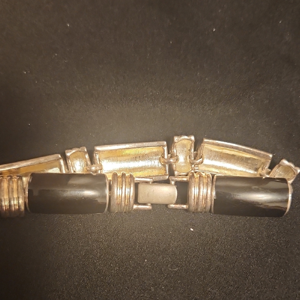 Napier Gold-tone And Black Bracelet + Black And Silver-tone Napier Bracelet - Picture 5 of 10
